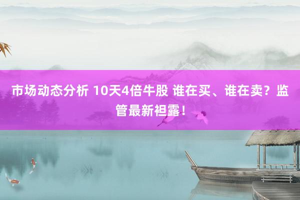 市场动态分析 10天4倍牛股 谁在买、谁在卖？监管最新袒露！