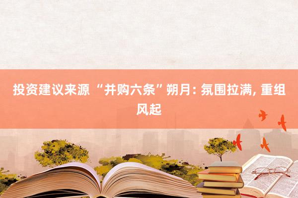 投资建议来源 “并购六条”朔月: 氛围拉满, 重组风起